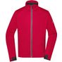 James&Nicholson Men´s Sports Softshell Jacket light_red/black