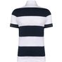 kariban Polo rayé manches courtes unisexe navy/white_stripes