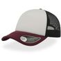 Atlantis Rapper Cap white/black/burgundy