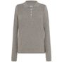 JHK Polo regular lady long sleeves grey_melange