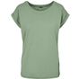Build Your Brand Ladies Extended Shoulder Tee magic_salvia
