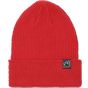 Neutral Mixed Knit Beanie red