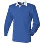 Front Row Men's L/S Classic Rugby Shirt royal/white