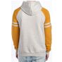 Jerzees Nublend® varsity colour-block hooded sweatshirt oatmeal_heather/mustard_heather