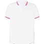 JHK Man regular polo white/red