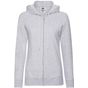 fruit of the loom Lightweight Hooded Sweat Jacket Lady-Fit sport_grey
