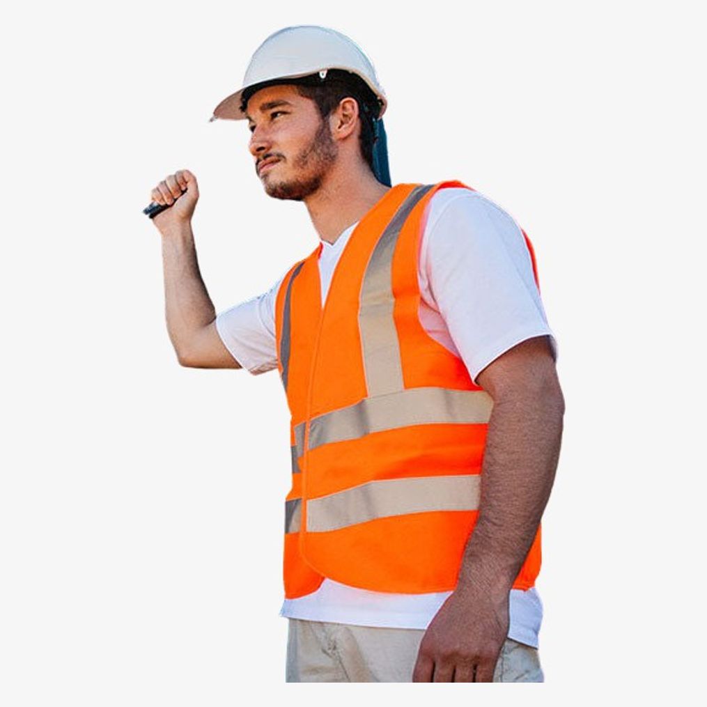 Gilet De Sécurité Orange À 4 Bandes - Sécurité