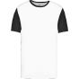 ProAct Maillot manches courtes bicolore unisexe white/black