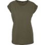 Build Your Brand Ladies Extended Shoulder Tee olive