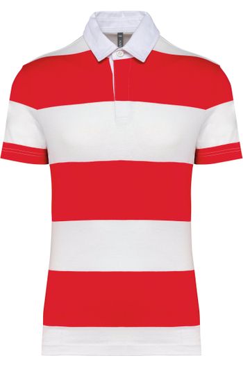 Image produit Polo rayé manches courtes unisexe