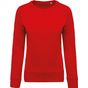 Kariban Sweat-shirt BIO col rond manches raglan femme  red