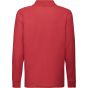 fruit of the loom Kids 65/35 long sleeve polo red