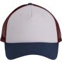 K-up Casquette Trucker - 5 panneaux white/indigo/wine