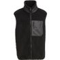 Build Your Brand Bonded Sherpa Vest black