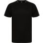 Finden+Hales Unisex team t-shirt black/gunmetal_grey