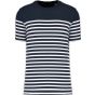 Kariban T-shirt marin col rond Bio homme navy/white_stripe