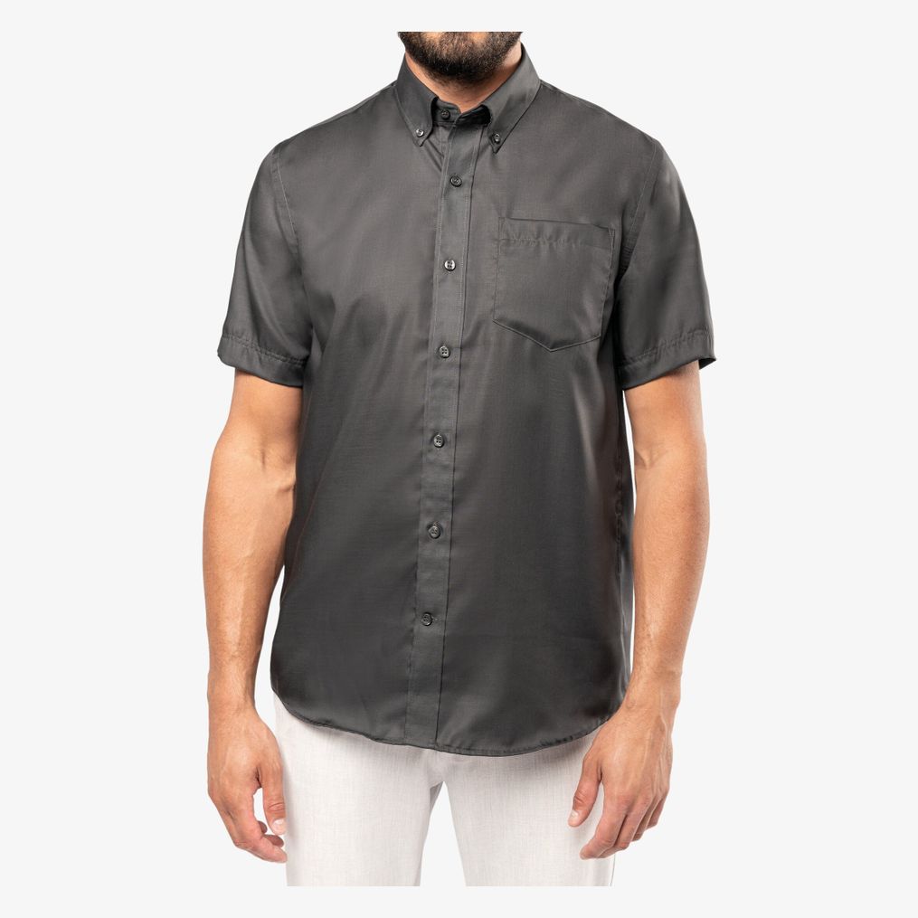 Chemise micro-sergé manches courtes sans repassage kariban