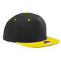 Beechfield Casquette Snapback contrastée à 5 panneaux black/yellow