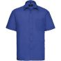 Russell Chemise en Popeline Polyester/Coton classique manches courtes homme bright_royal