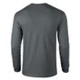 Gildan Adult T-Shirt Ultra-cotton Long Sleeve charcoal