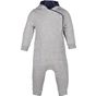 kariban Grenouillère bébé avec capuche oxford_grey/navy