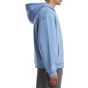 Build Your Brand Fluffy Zip Hoody powder_blue