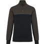 WK Designed To Work Sweat-shirt écoresponsable col zippé unisexe black/dark_grey