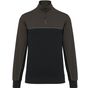 WK-Designed-To-Work Sweat-shirt écoresponsable col zippé unisexe black/dark_grey