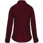 Kariban Chemise col mao manches longues femme wine