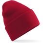 Beechfield Bonnet Original à large revers rouge classique