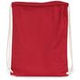 Kimood Sac à dos en coton bio avec cordelettes hibiscus_red