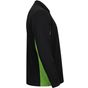 Velilla Polo bicolore manches longues black/lime