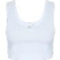 SF Clothing Women´s fashion crop top white/white