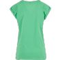 Build Your Brand Ladies Extended Shoulder Tee Ghost green