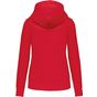 Kariban Sweat-shirt à capuche écoresponsable à fermeture zippée femme red