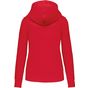 kariban Sweat-shirt à capuche écoresponsable à fermeture zippée femme red