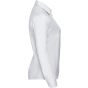 Russell Chemise en Popeline 100% Coton classique manches longues femme white