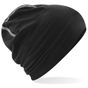 Beechfield Bonnet en coton Hemsedal black/white