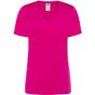 JHK Regular lady comfort v-neck fuchsia