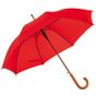 L-merch Automatic Umbrella With Wooden Handle Boogie red