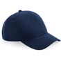 Beechfield Casquette à 5 panneaux en coton biologique navy