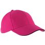 K-up Orlando - Casquette 6 panneaux fuchsia/black