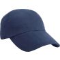 Result Heavy brushed cotton low profile cap navy