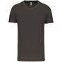 Kariban T-shirt Bio150IC col V homme dark_grey