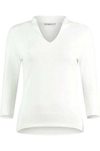 3/4 Sleeve Regular Fit Mandarin Collar