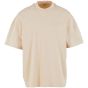 Build Your Brand Oversized Mock Neck Tee sand