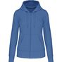 Kariban Sweat-shirt à capuche écoresponsable à fermeture zippée femme light_royal_blue