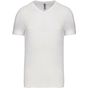 Kariban T-shirt col V manches courtes white