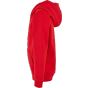 Build Your Brand Essentials Basic Kids Zip Hoody City red