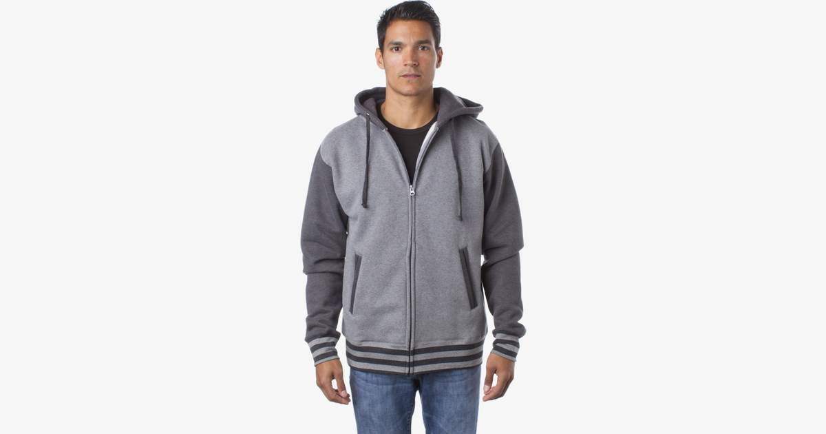 Sweat Independent IND45UVZ Unisex Heavyweight Varsity Zip Hood